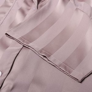 Пижама женская (рубашка и шорты) KAFTAN "Полоса" размер, розовый