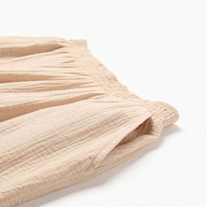 Комплект домашний женский (рубашка на запах, брюки) KAFTAN Basic размер, бежевый