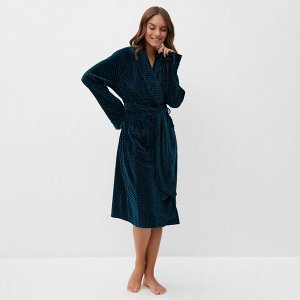 Халат женский KAFTAN "Бархат", зеленый