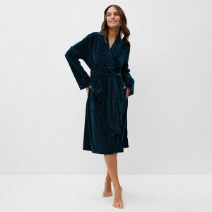 Халат женский KAFTAN "Бархат", зеленый