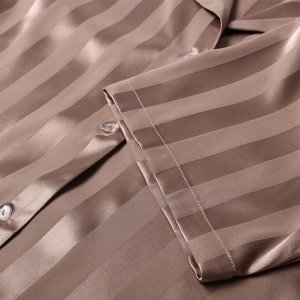 Комплект женский (рубашка, брюки) KAFTAN Silk "Полоса" размер, пудровый