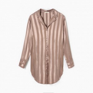 Сорочка женская KAFTAN Silk "Полоса" размер, пудровый