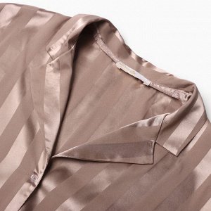 Сорочка женская KAFTAN Silk "Полоса" размер, пудровый