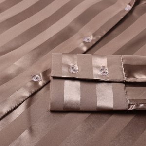 Сорочка женская KAFTAN Silk "Полоса" размер, пудровый
