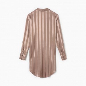 Сорочка женская KAFTAN Silk "Полоса" размер, пудровый