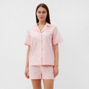 Пижама женская (рубашка, шорты) женская KAFTAN Beautiful, розовая