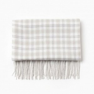 Шарф зимний с кистями MINAKU 65*180 + 8 см клетка