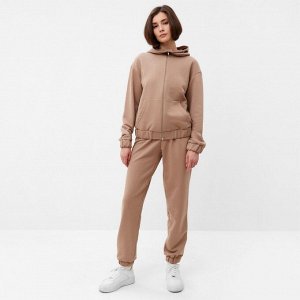 Костюм женский (толстовка, брюки) MINAKU: Casual collection цвет бежевый