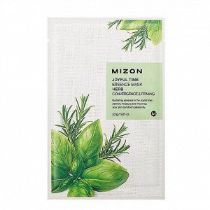 Укрепляющая тканевая маска с экстрактами целебных трав Mizon Joyful Time Essence Mask Herb Convergence & Firming