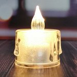 Свеча светодиодная - тёплое свечение 5см