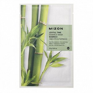 Успокаиваяющая и смягчающая тканевая маска с экстрактом бамбука Mizon Joyful Time Essence Mask Bamboo Smooth & Refining