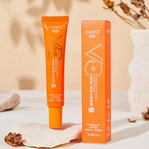 Крем для кожи вокруг глаз Vitamin C увлажняющий против морщин и темных кругов под глазами, 30гр