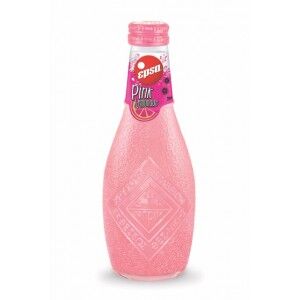 Сокосодержащий газированный напиток «Epsa» Pink Lemonade, Эпса Розовый лемонад 0.232л, стекло