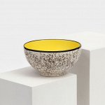 Салатница &quot;&quot;Персия&quot;&quot;, керамика, желтая, 15 см , 700 мл, 1 сорт, Иран