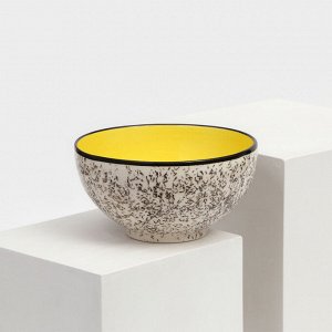 NoName Салатница &quot;&quot;Персия&quot;&quot;, керамика, желтая, 15 см , 700 мл, 1 сорт, Иран