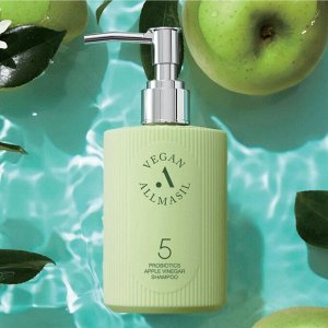 AllMasil Шампунь для волос с яблочным уксусом / 5 Probiotics Apple Vinegar Shampoo, 300 мл