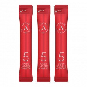 AllMasil Шампунь для волос восстанавливающий с аминокислотами / 5 Salon Hair CMC Shampoo Stick Pouch, 20 шт. х 8 мл