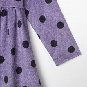 Платье детское KAFTAN "Горох", 32 (110-116), сиреневый