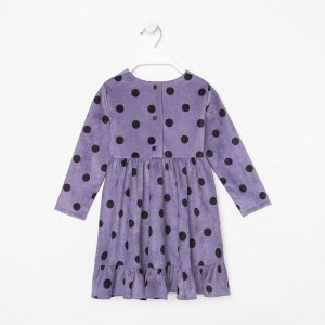 Платье детское KAFTAN "Горох", 32 (110-116), сиреневый