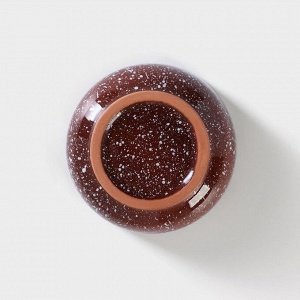 Салатник «Мрамор», 150 мл, цвет коричневый