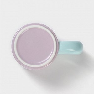 Кружка керамическая «Воздух», 300 мл, цвет фиолетовый и голубой