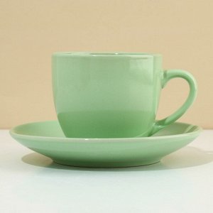 Чайная пара керамическая Dolce Ceramo. «Lemon flowers», 250 мл