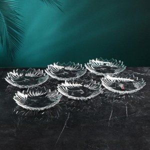 Набор стеклянных тарелок «Виктория», d=19 см, Иран