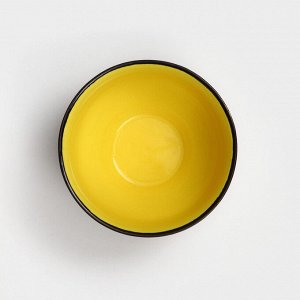 Пиала керамическая "Персия", 200 мл, жёлтая, 1 сорт, Иран
