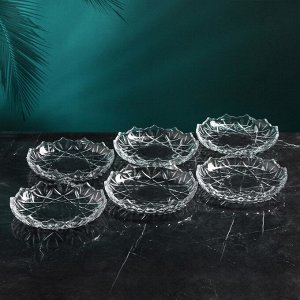 Набор стеклянных тарелок «Оркиде», 6 шт, Иран