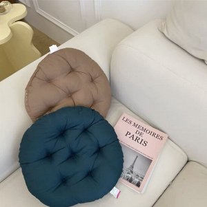 Подушка декоративная на стул, диван, круглая, 1 шт