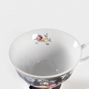 Чайная пара керамическая «Кобальт», 2 предмета: чашка 230 мл, блюдце d=15 см