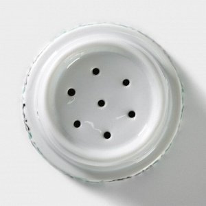 Кружка керамическая с крышкой и ситом «Панды», 300 мл, цвет белый