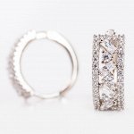 Серьги бижутерия родирование XJ 5021