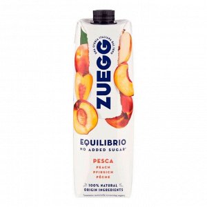 Напиток Zuegg персик и яблоко без сахара 1 л