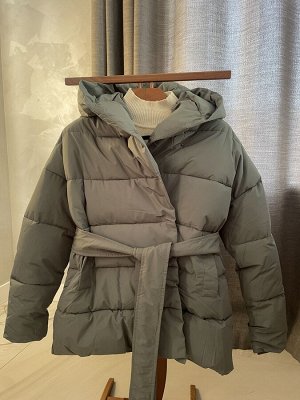 Курта зимняя оливковый цвет !
