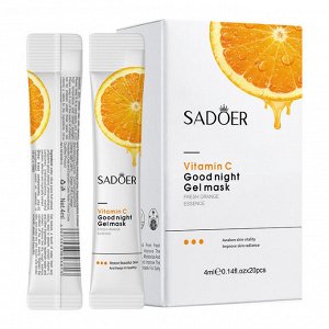 Vitamin c маска д/лица sadoer ночная гелевая 20 штх4 мл (sd93653) 1/72