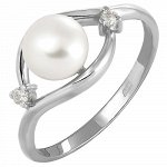 Кольцо из серебра с фианитом 190-5-398