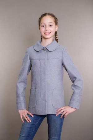 Пальто детское демисезонное 7-506-017с  (серый)