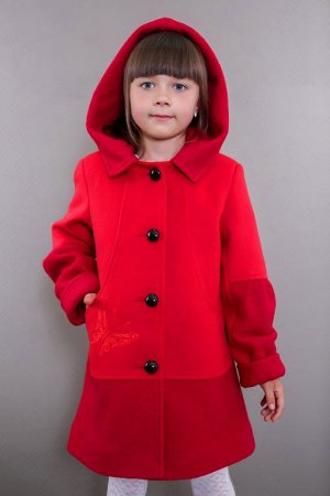Пальто детское демисезонное 7-501-890  (красный)