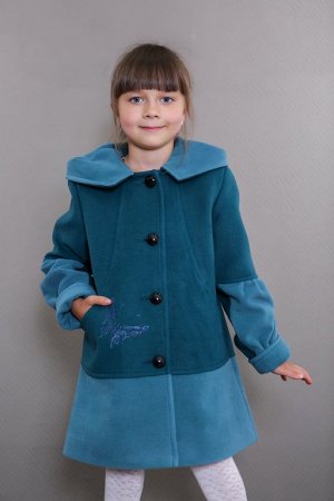Пальто детское демисезонное 7-501-850  (волна)