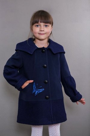 Пальто детское демисезонное 7-501-700  (синий)