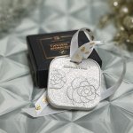 Гипсовое аромасаше AROMA BOX Камень белый с блёстками