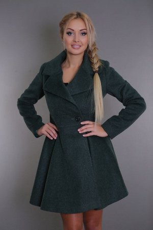 Пальто женское демисезонное 17502-800 (зеленый)
