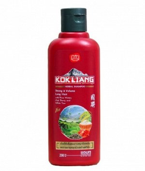 Kokliang Шампунь для длинных волос с ягодами годжи, белым чаем и рисовой водой, 200 мл