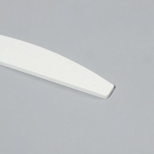 Пилка-наждак, абразивность 200/240, 18 см, цвет белый