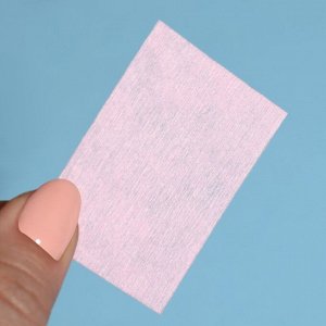 Салфетки для маникюра, безворсовые, плотные, 560 шт, 6 ? 4 см, цвет розовый