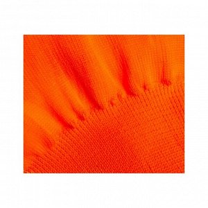 Перчатки нейлоновые, вязка класс 13, с ПВХ точками, размер 10, оранжевые