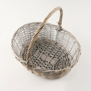 Набор корзин «Плетёнка», 3 шт, 38x30x14/35 см, 32x25x11/27 см, 27x21x10/25 см, ива, микс