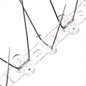 Отпугиватель для птиц, 50 x 12 см, шипы противоприсадные 40 шт., 2 ряда, Greengo