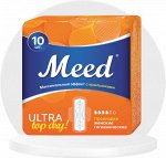 Meed Прокладки жен гигиен. ультратонк. с крылышками Ультра ТопДрай (ULTRA Top Dry) 10шт,